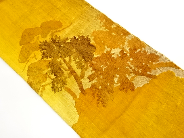 JAPANESE NAGOYA OBI / MAWATA TSUMUGI / WOVEN TREES